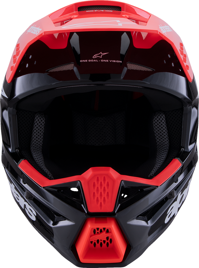 ALPINESTARS SM3 Helmet - Radium - Gloss Black/Red Fluo/White - XL 8300826-1553-XL