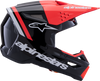 ALPINESTARS SM3 Helmet - Radium - Gloss Black/Red Fluo/White - XL 8300826-1553-XL