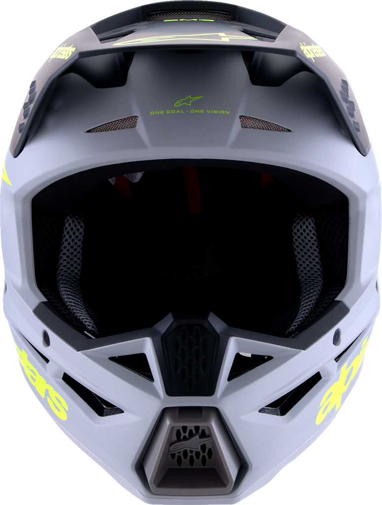 ALPINESTARS SM3 Helmet - Radium - Matte Gray/Black/Yellow Fluo - Medium 8300826-9510-M