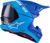 ALPINESTARS Supertech M10 Helmet - Flood - MIPS? - Blue/Black Carbon - Medium 8301023-7282-M