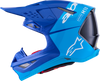 ALPINESTARS Supertech M10 Helmet - Flood - MIPS? - Blue/Black Carbon - Large 8301023-7282-L