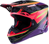 ALPINESTARS Supertech M10 Helmet - MIPS? - Era - Gloss Pink/Violet/Yellow Fluo - XS 8301223-3145-XS