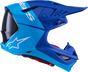 ALPINESTARS Supertech M10 Helmet - Flood - MIPS? - Blue/Black Carbon - 2XL 8301023-7282-XXL