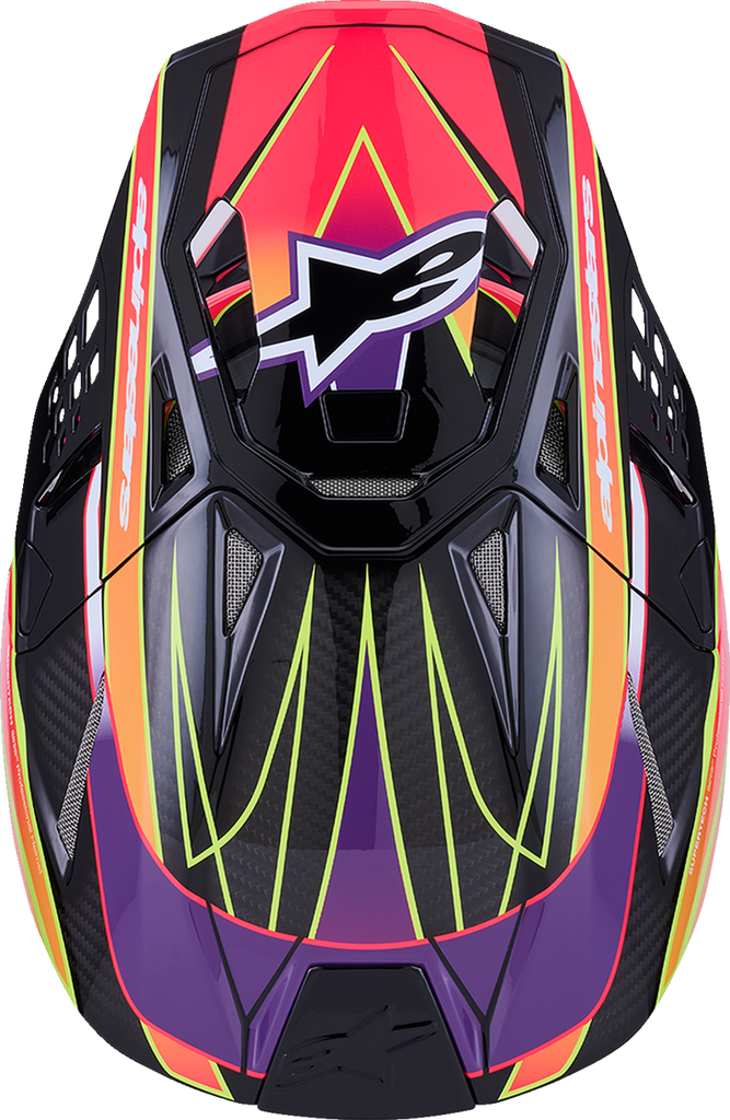 ALPINESTARS Supertech M10 Helmet - MIPS? - Era - Gloss Pink/Violet/Yellow Fluo - Large 8301223-3145-L