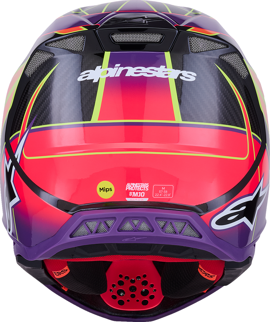 ALPINESTARS Supertech M10 Helmet - MIPS? - Era - Gloss Pink/Violet/Yellow Fluo - 2XL 8301223-3145-XXL