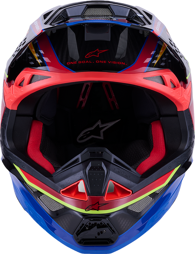 ALPINESTARS Supertech M10 Helmet - MIPS? - Era - Gloss Blue/Red/Yellow Fluo - XS 8301223-7356-XS