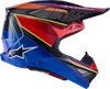 ALPINESTARS Supertech M10 Helmet - MIPS? - Era - Gloss Blue/Red/Yellow Fluo - XS 8301223-7356-XS