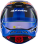ALPINESTARS Supertech M10 Helmet - MIPS? - Era - Gloss Blue/Red/Yellow Fluo - Small 8301223-7356-S