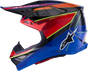 ALPINESTARS Supertech M10 Helmet - MIPS? - Era - Gloss Blue/Red/Yellow Fluo - Small 8301223-7356-S
