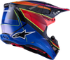 ALPINESTARS Supertech M10 Helmet - MIPS? - Era - Gloss Blue/Red/Yellow Fluo - XL 8301223-7356-XL