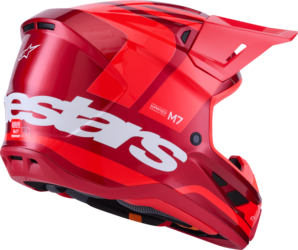 ALPINESTARS SM7 Helmet - Core - Gloss Red - Medium 8301826-3127-M