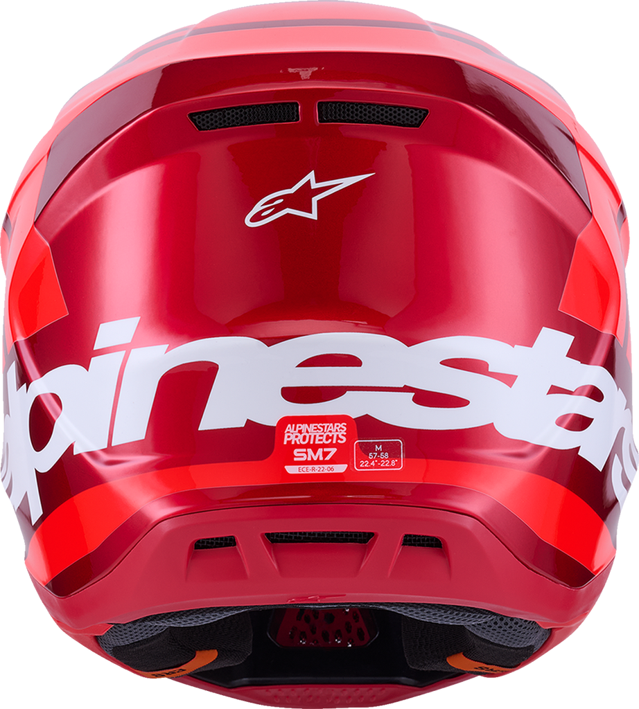 ALPINESTARS SM7 Helmet - Core - Gloss Red - Large 8301826-3127-L