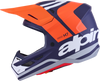 ALPINESTARS SM7 Helmet - Core - Matte Orange/Blue - Medium 8301826-408-M