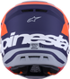 ALPINESTARS SM7 Helmet - Core - Matte Orange/Blue - Small 8301826-408-S