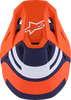 ALPINESTARS SM7 Helmet - Core - Matte Orange/Blue - Small 8301826-408-S
