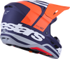 ALPINESTARS SM7 Helmet - Core - Matte Orange/Blue - XL 8301826-408-XL