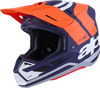 ALPINESTARS SM7 Helmet - Core - Matte Orange/Blue - 2XL 8301826-408-XXL