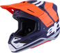 ALPINESTARS SM7 Helmet - Core - Matte Orange/Blue - 2XL 8301826-408-XXL