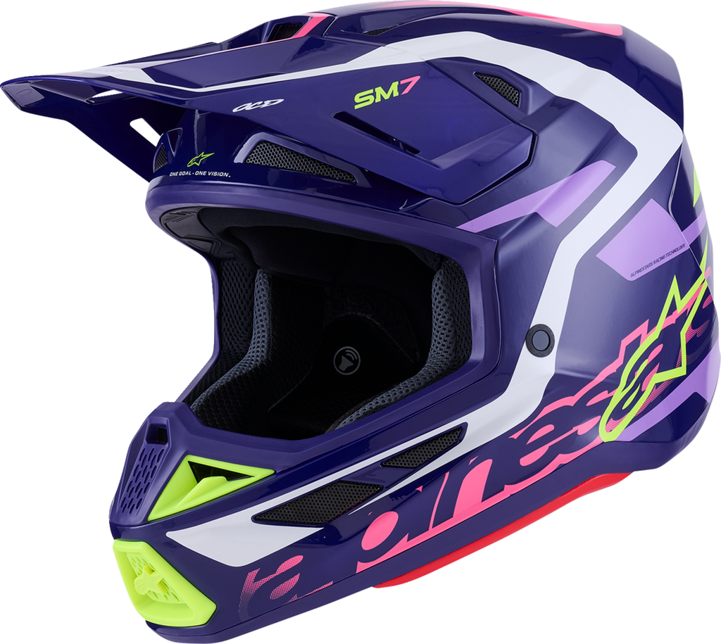 ALPINESTARS SM7 Helmet - Deed - Gloss Purple/Pink - 2XL 8302426-3142-XXL