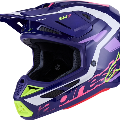 ALPINESTARS SM7 Helmet - Deed - Gloss Purple/Pink - 2XL 8302426-3142-XXL