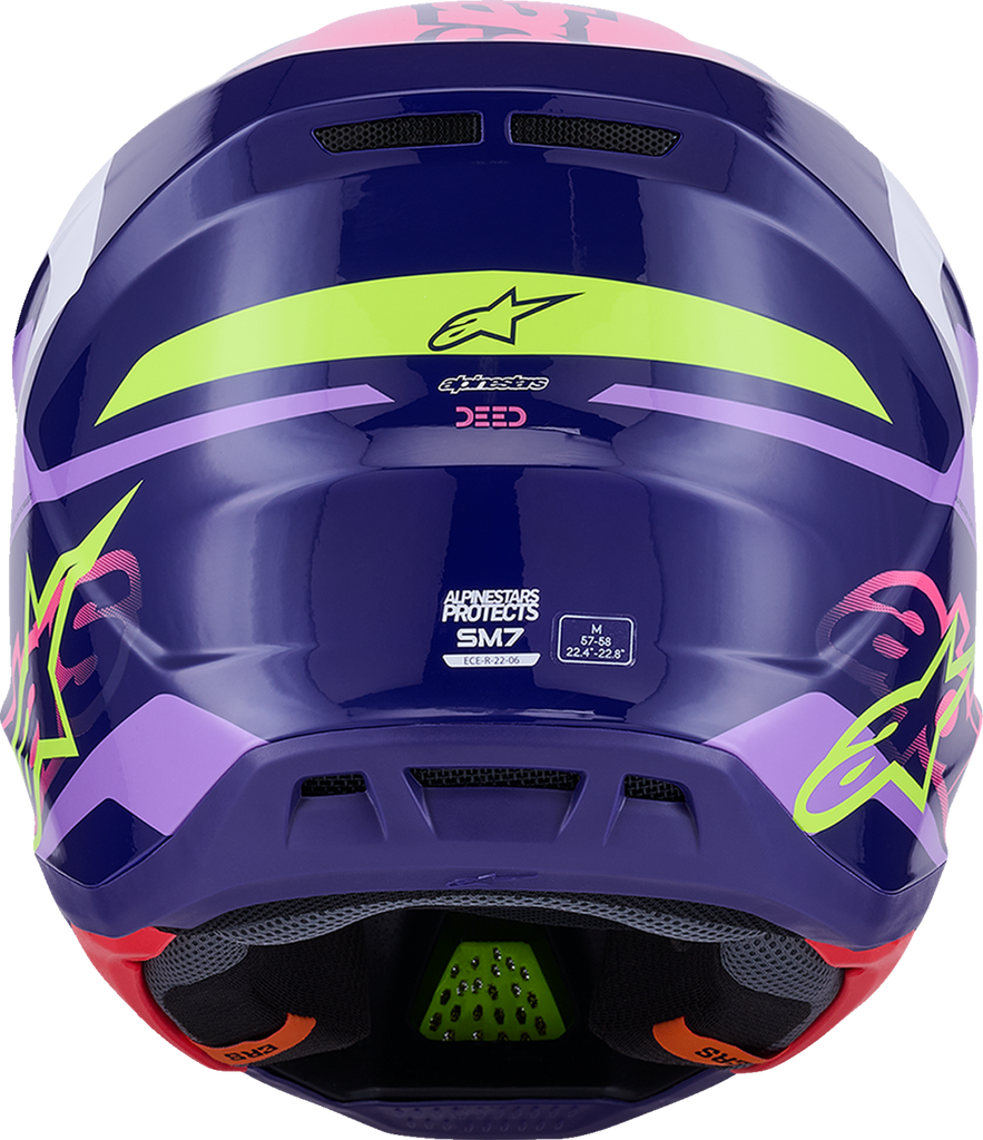 ALPINESTARS SM7 Helmet - Deed - Gloss Purple/Pink - 2XL 8302426-3142-XXL