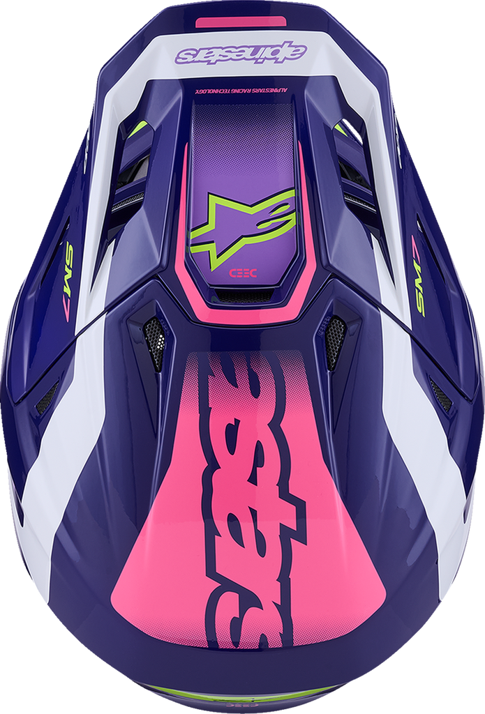 ALPINESTARS SM7 Helmet - Deed - Gloss Purple/Pink - 2XL 8302426-3142-XXL