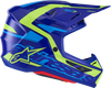 ALPINESTARS SM7 Helmet - Deed - Gloss Blue/Yellow Fluo - XS 8302426-7253-XS