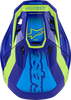 ALPINESTARS SM7 Helmet - Deed - Gloss Blue/Yellow Fluo - Large 8302426-7253-L
