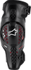 ALPINESTARS SX-1 Plasma Knee Guards - Black/Red/Cool Gray - 2XL 6500326-1498-2X