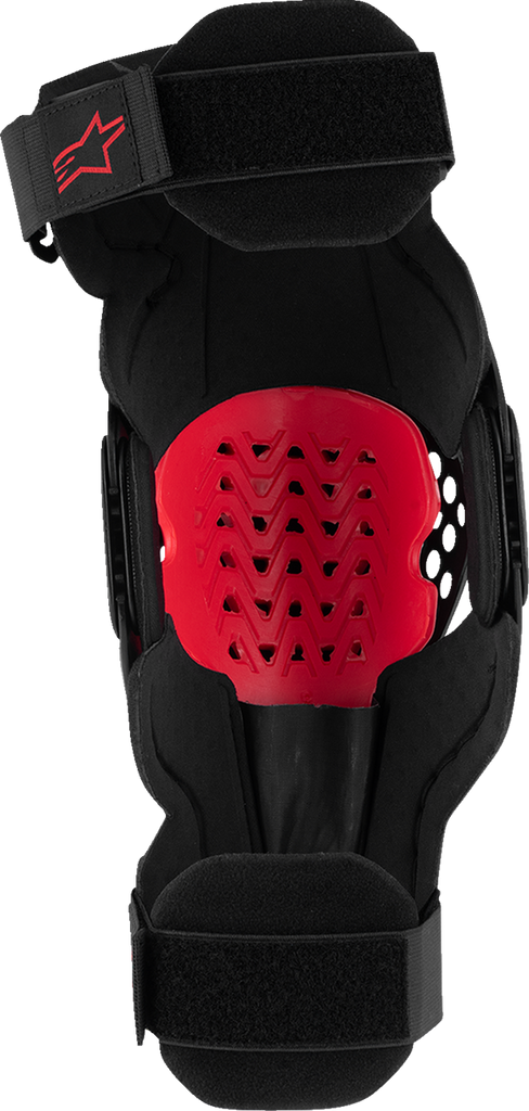 ALPINESTARS SX-1 Plasma Knee Guards - Black/Red/Cool Gray - 2XL 6500326-1498-2X
