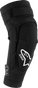 ALPINESTARS Youth Bionic Plasma Knee Guards - Black/White - 2XL 6540226-132-2X