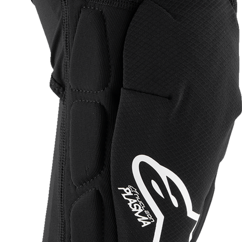 ALPINESTARS Youth Bionic Plasma Knee Guards - Black/White - 2XL 6540226-132-2X