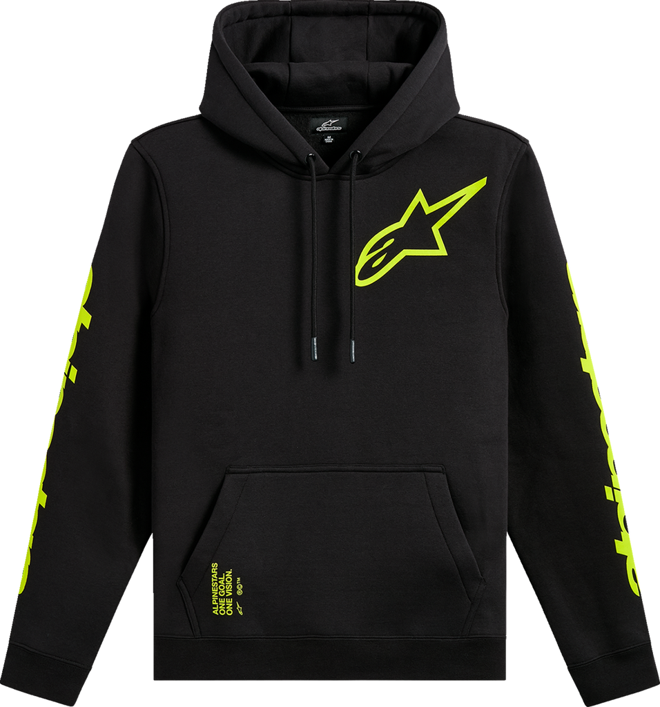 ALPINESTARS Triple Pullover Hoodie - Black - 2XL 1235-51405-10-2X