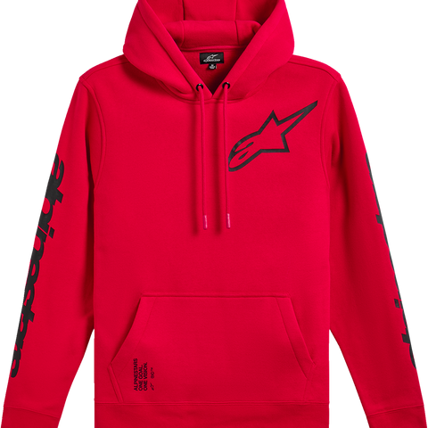 ALPINESTARS Triple Pullover Hoodie - Red - Large 1235-51405-30-L