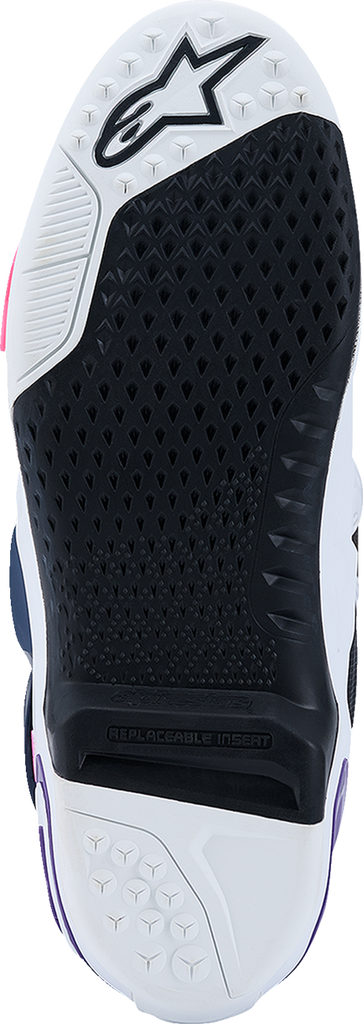 ALPINESTARS Tech 10 Boots - White/Violet/Navy/Pink Fluorescent - US 11 / EU 45.5 2010020-2780-11