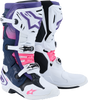 ALPINESTARS Tech 10 Boots - White/Violet/Navy/Pink Fluorescent - US 14 / EU 49.5 2010020-2780-14