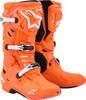 ALPINESTARS Tech 10 Supervented Boots - Fluorescent Orange/Black/White - US 7 / EU 40.5 2010520-4512-7