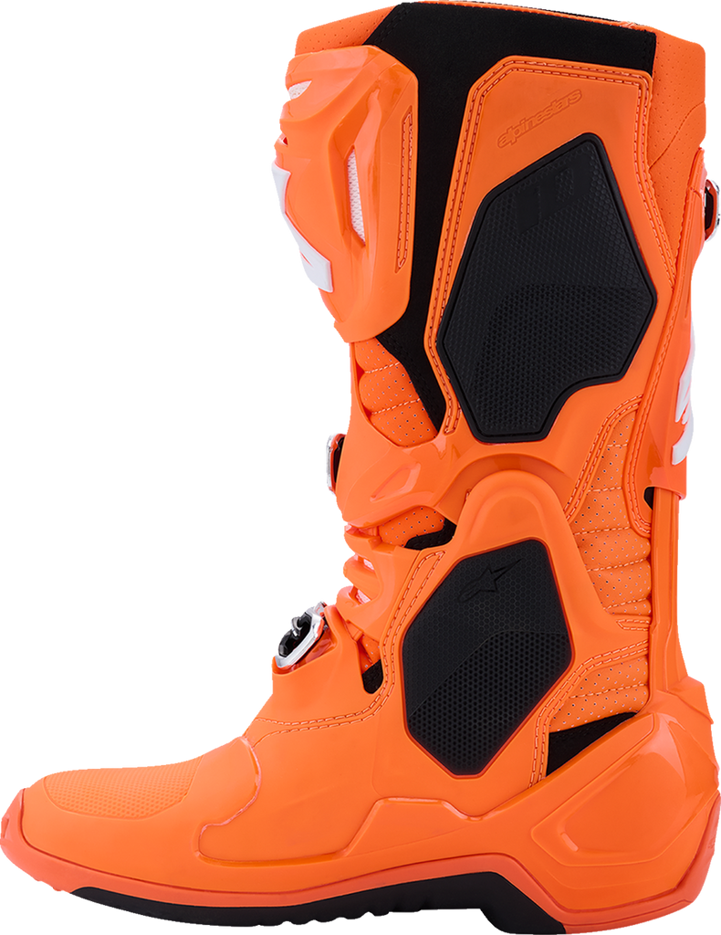 ALPINESTARS Tech 10 Supervented Boots - Fluorescent Orange/Black/White - US 7 / EU 40.5 2010520-4512-7