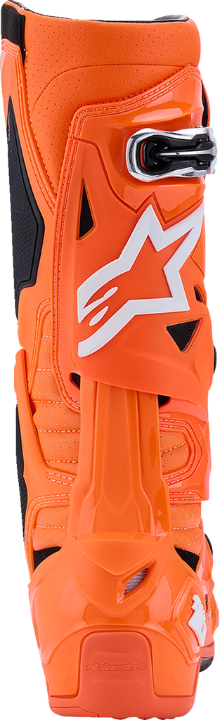 ALPINESTARS Tech 10 Supervented Boots - Fluorescent Orange/Black/White - US 9 / EU 43 2010520-4512-9
