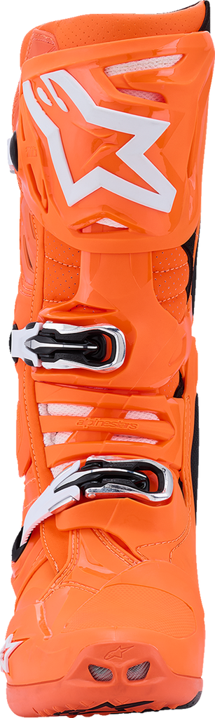 ALPINESTARS Tech 10 Supervented Boots - Fluorescent Orange/Black/White - US 7 / EU 40.5 2010520-4512-7