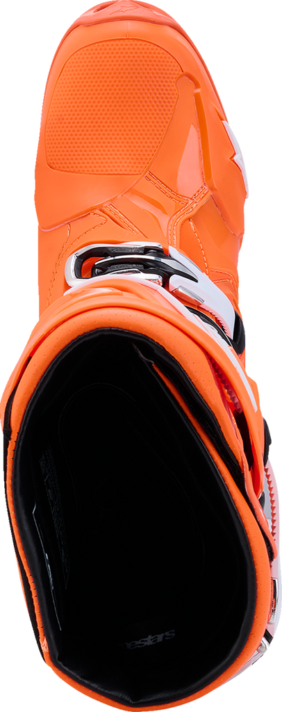 ALPINESTARS Tech 10 Supervented Boots - Fluorescent Orange/Black/White - US 8 / EU 42 2010520-4512-8