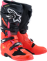 ALPINESTARS Tech 7 Boots - Black/Fluorescent Red/Fluorescent Pink - US 10 / EU 44.5 2012025-1576-10