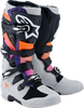 ALPINESTARS Tech 7 Boots - Black/Light Gray/Fluorescent Orange/Magenta - US 12 / EU 47 2012025-1594-12