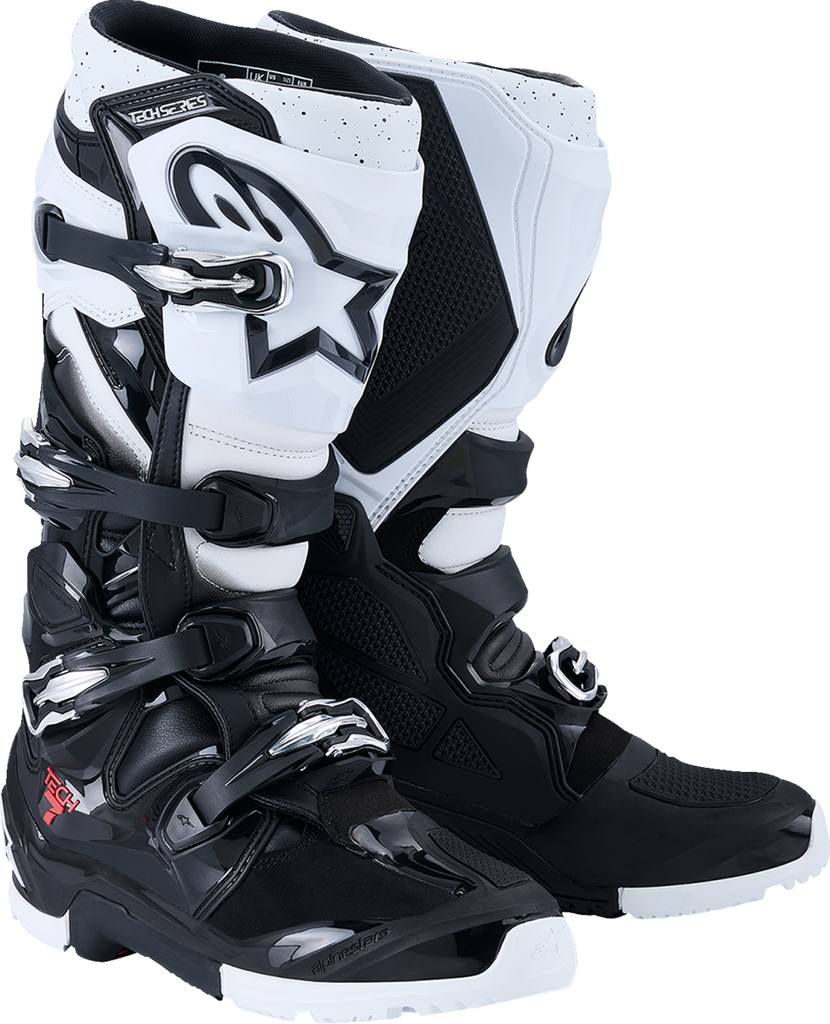 ALPINESTARS Tech 7 Enduro Boots - Black/White - US 8 2010426-12-8