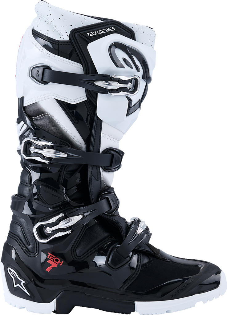 ALPINESTARS Tech 7 Enduro Boots - Black/White - US 8 2010426-12-8