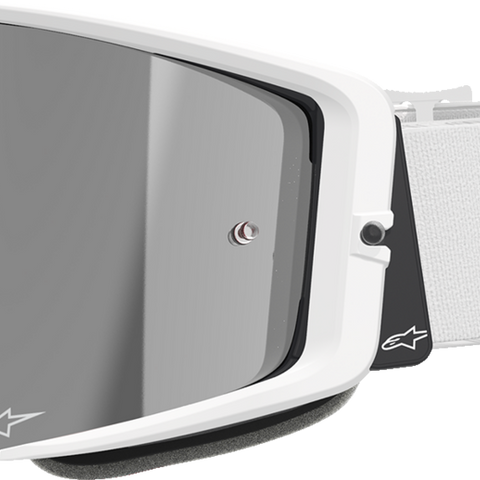 ALPINESTARS GOGGLES Supertech Goggle - Corp - White - Silver Mirror Lens 5100325-2055