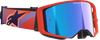 ALPINESTARS GOGGLES Supertech Vision Goggle - Corp - Hot Coral Purple - Blue Mirror Lens 5100326-414