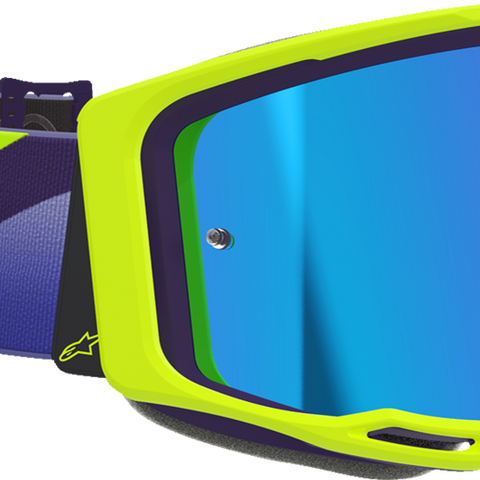 ALPINESTARS GOGGLES Vision 8 Goggle - Corp - Purple/Yellow Fluo - Blue Mirror Lens 5101625-3161