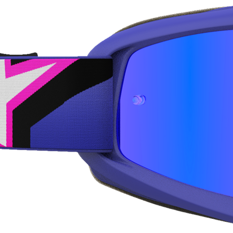 ALPINESTARS GOGGLES Youth Vision Goggle - Corp - Purple Fluo/Pink - Blue Mirror Lens 5140225-3152