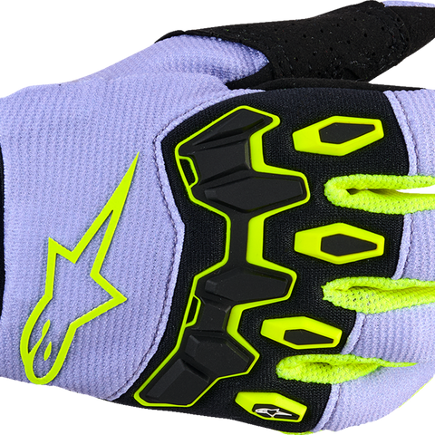ALPINESTARS Youth Full Bore V2 Gloves - Purple/Fluo Yellow - Medium 3540226-3175-M